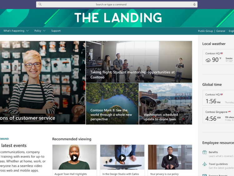 Sharepoint home site