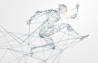 Digitale Transformatie Man Springt